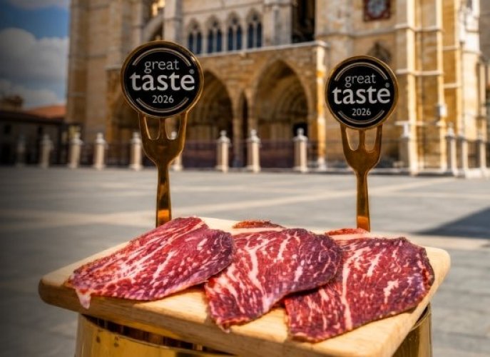 Cecina de Wagyu de Embutidos Entrepeñas, Supreme Champion Great Taste 2026 y Golden Fork de España