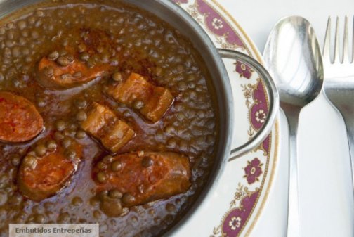 Recette avec chorizo - lentilles au chorizo