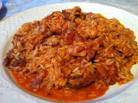 Arroz con botillo del bierzo