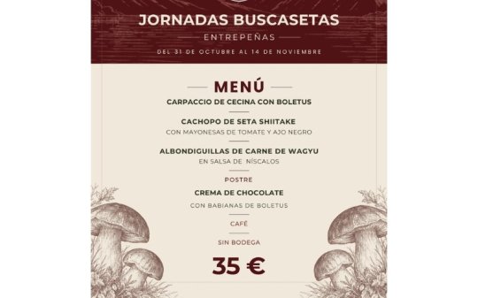 Entrepeñas se suma a las Jornadas Buscasetas 2026 con un menú dedicado a las setas y los sabores de León