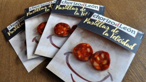 Pastillas de la Felicidad en forma de Chorizo de León